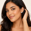 Swarneva Solis Circle Earring White Model Action 55a364d7 0e8d 4171 B5e8