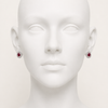Swarneva The Vivienne Crimson Stud – Model View