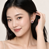 Swarneva The Vivienne Crimson Stud – Model Action View